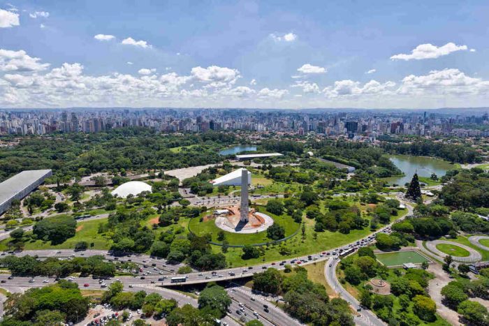 Parque Ibirapuera, na zona Sul de São Paulo