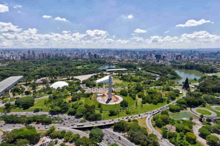 Parque Ibirapuera em Moema, um dos bairros nobres de São Paulo